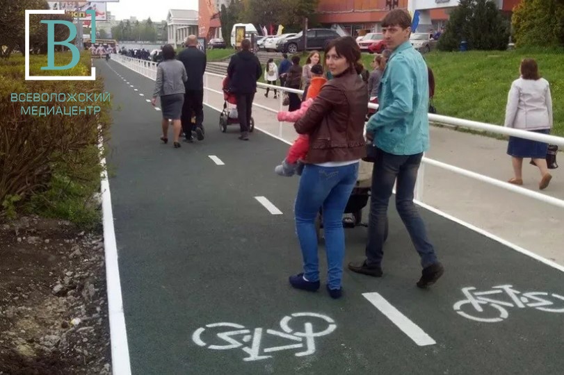 Уберите собак и детей: в «Мега парке» Кудрова разгорелась война за велодорожку