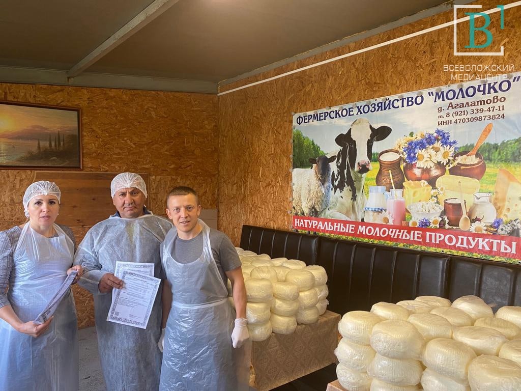 Всеволожские фермеры отправили бойцам СВО 400 кг сыра