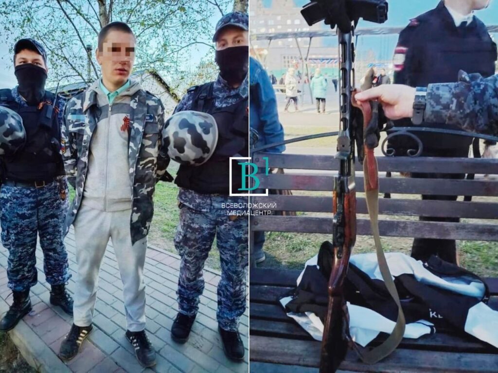 Нёс что-то завёрнутое в куртку: в Романовке схватили мужчину с пистолетом-пулемётом